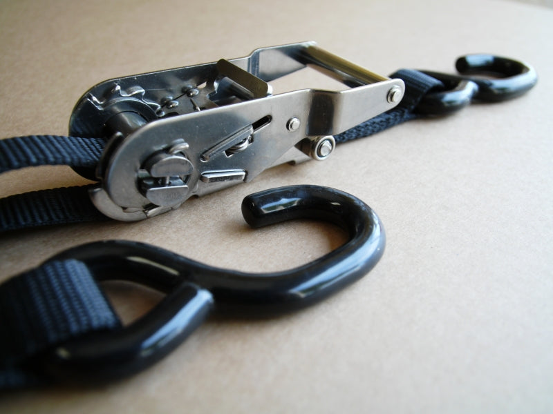 Mac's Custom Tie Downs 6' Stainless Steel Ratchet Strap (MC6)