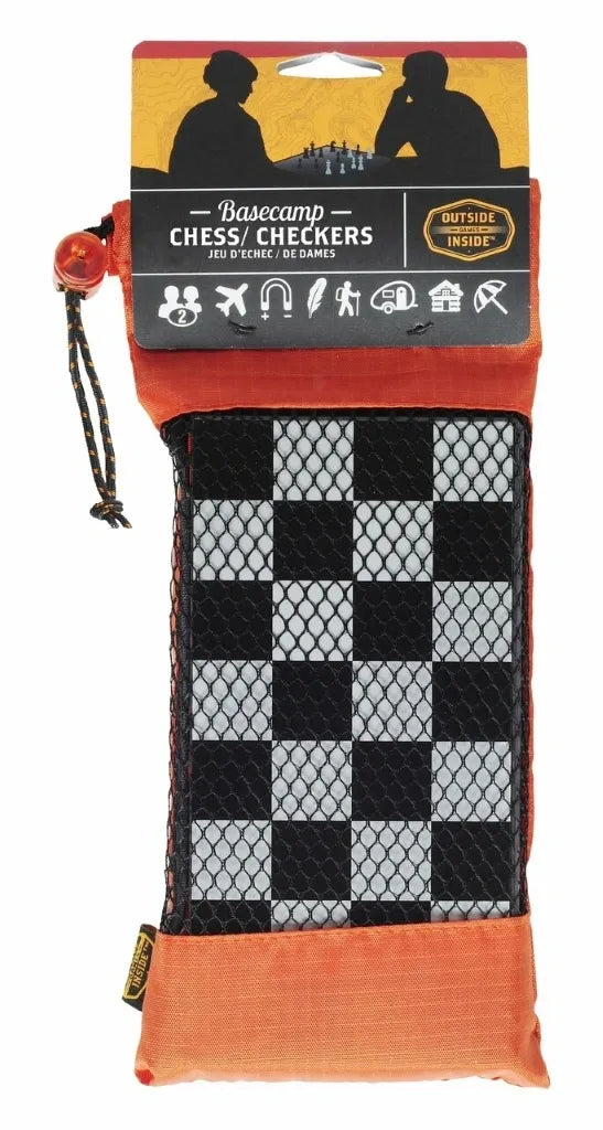 GSI Outdoors Outside Inside Travel Basecamp Magnetic Chess/Checkers Set (99929)