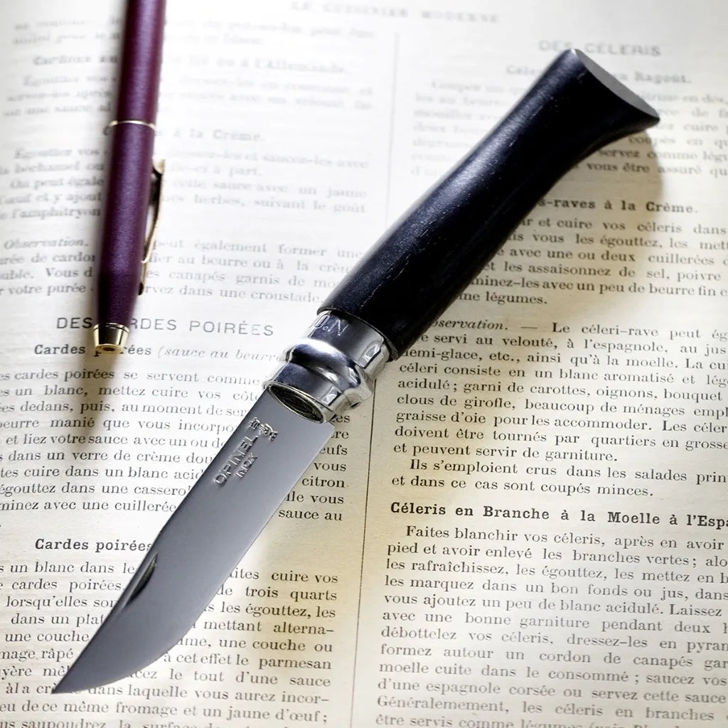 Opinel No.08 Ebony Handle Folding Knife (001352)