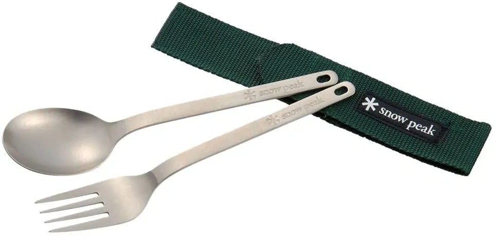 Snow Peak Wapper Buki Titanium Fork & Spoon Set (SCT-002)