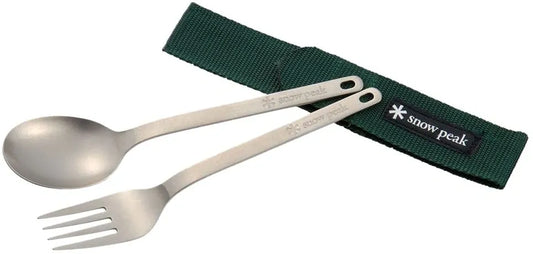 Snow Peak Wapper Buki Titanium Fork & Spoon Set (SCT-002)