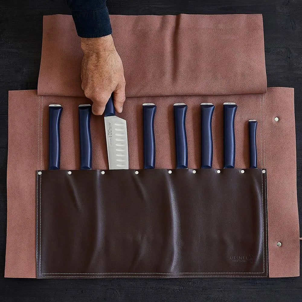 Opinel 8-Slot Synthetic Leather Chef Knife Carrier (002367)