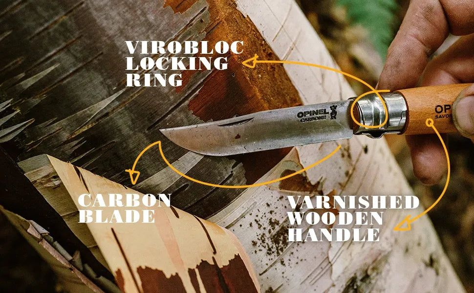Opinel No.08 Carbone Steel Folding Knife (000402)