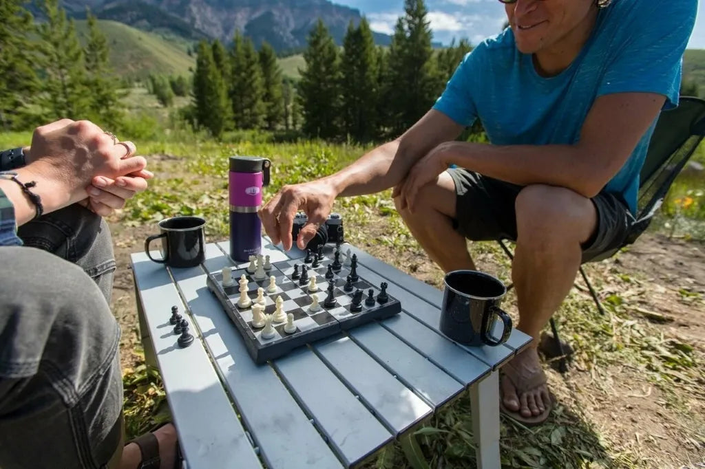 GSI Outdoors Outside Inside Travel Basecamp Magnetic Chess/Checkers Set (99929)