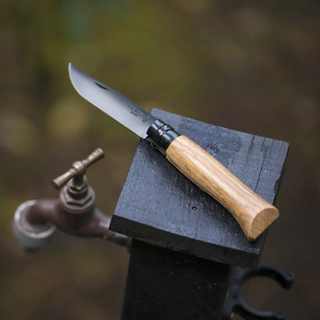 Opinel No.08 Oak Handle Folding Knife (002021)