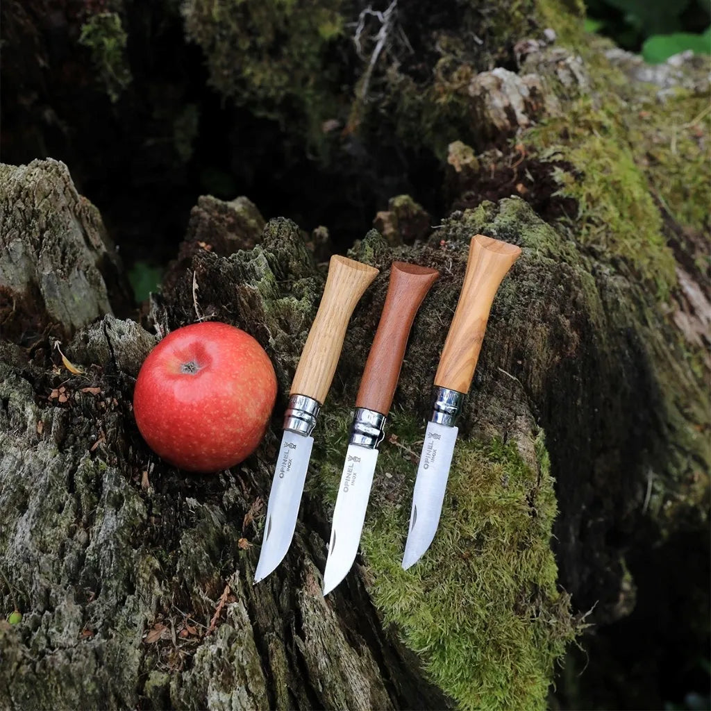 Opinel No.08 Olive Wood Handle Folding Knife (002020)