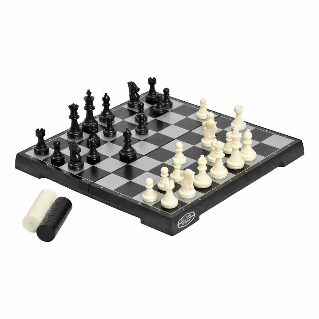 GSI Outdoors Outside Inside Travel Basecamp Magnetic Chess/Checkers Set (99929)