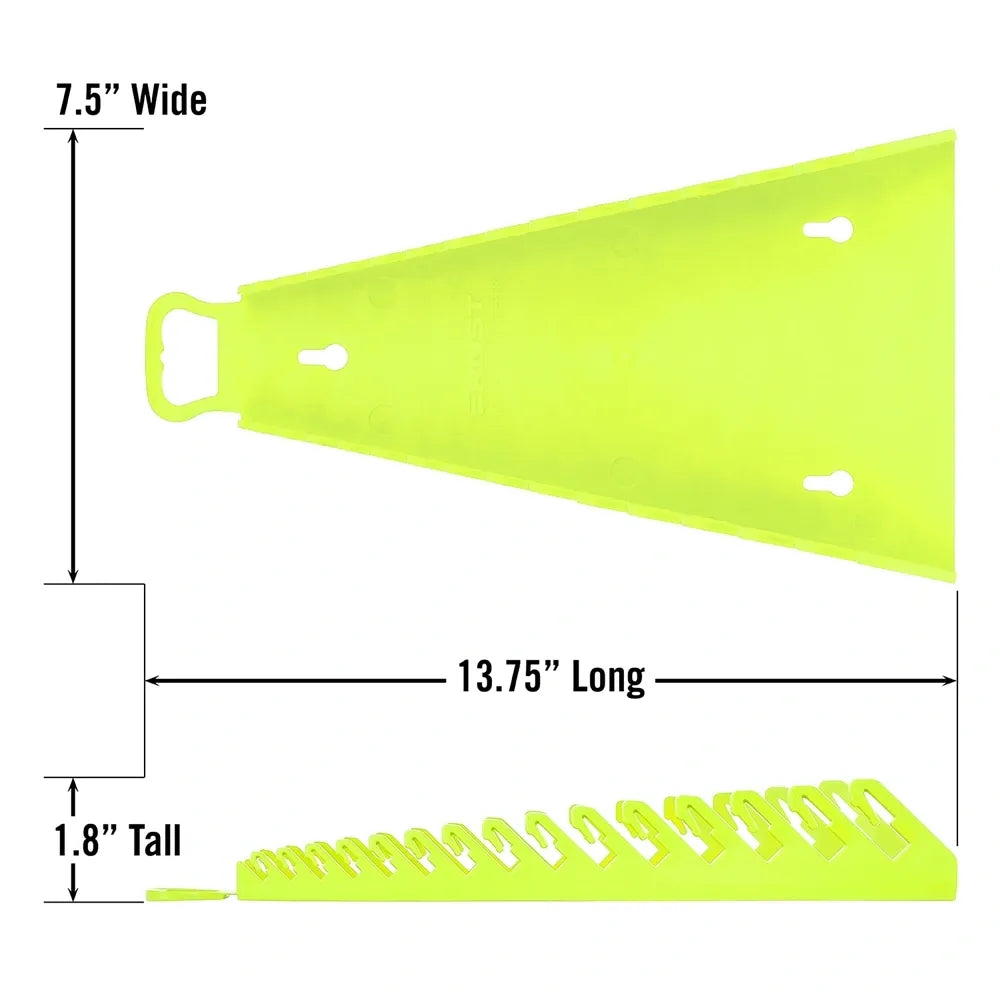 Ernst Manufacturing 15 Tool HIVIZ Reverse Gripper Wrench Organizer (5182HV)