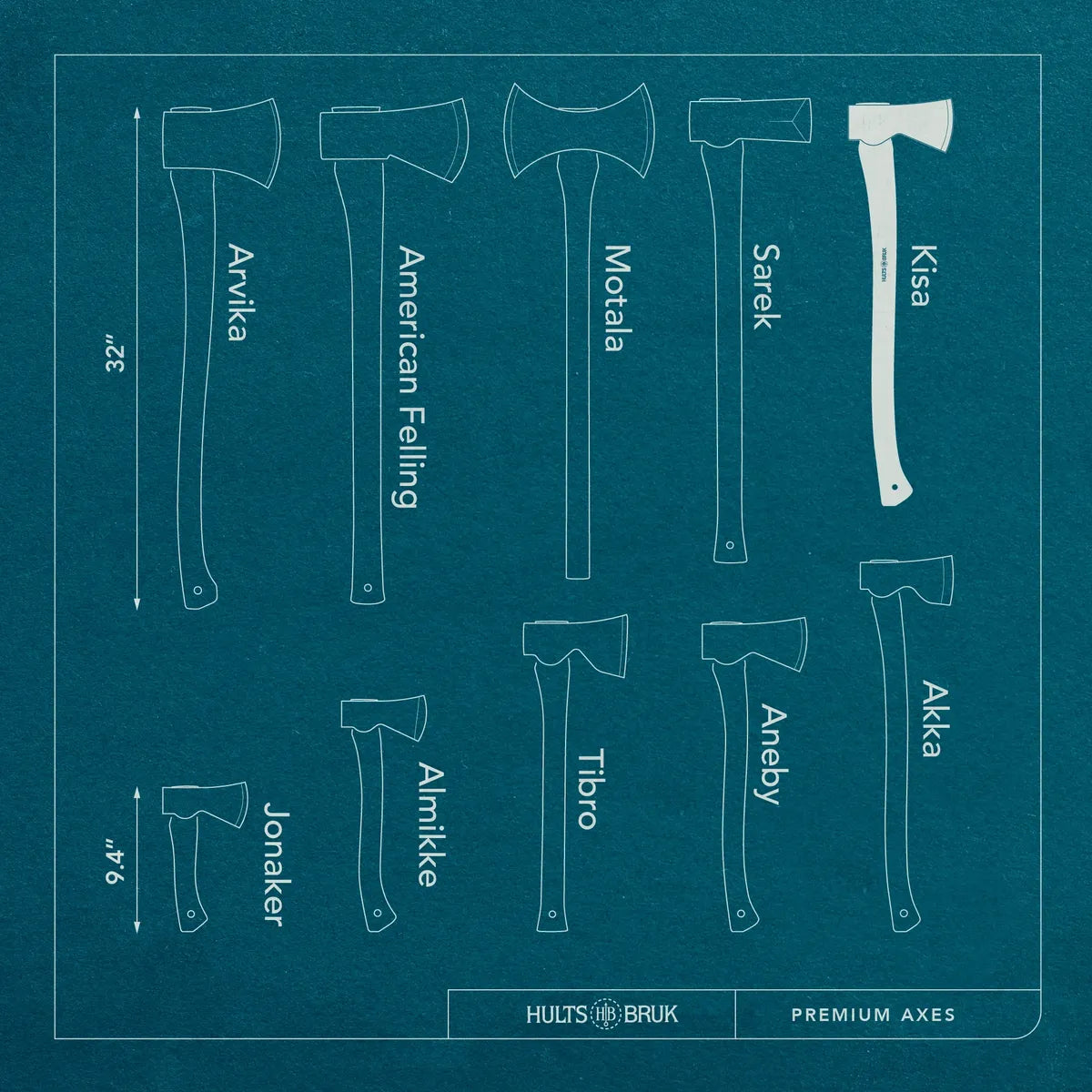 Hults Bruk Kisa Felling Axe (840722)