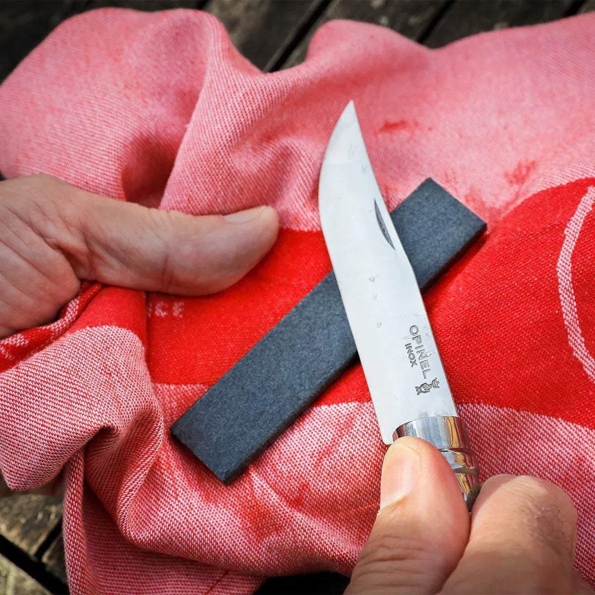 Opinel Small Natural Sharpening Whetstone From Lombardia (002567)