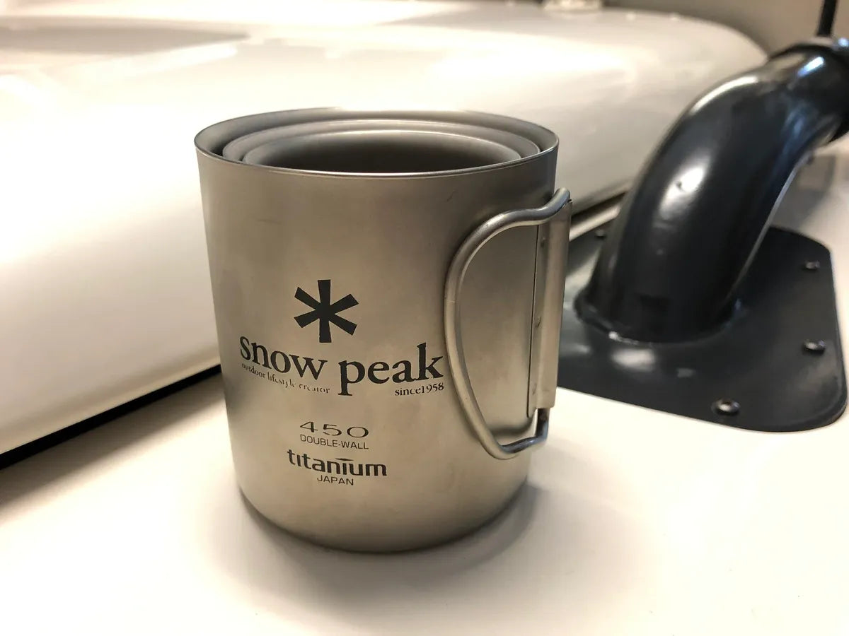 Snow Peak Titanium Double Wall Cup 450 (MG-153)