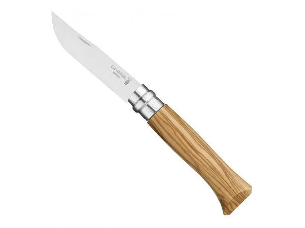 Opinel No.08 Olive Wood Handle Folding Knife (002020)