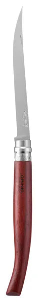 Opinel No.15 Padouk Handle Slim Stainless Steel Folding Filet Knife (002557)