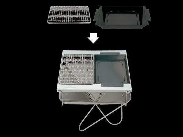 Snow Peak Grill Plate Half Deep Depth (S-029HD)