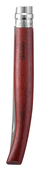 Opinel No.15 Padouk Handle Slim Stainless Steel Folding Filet Knife (002557)